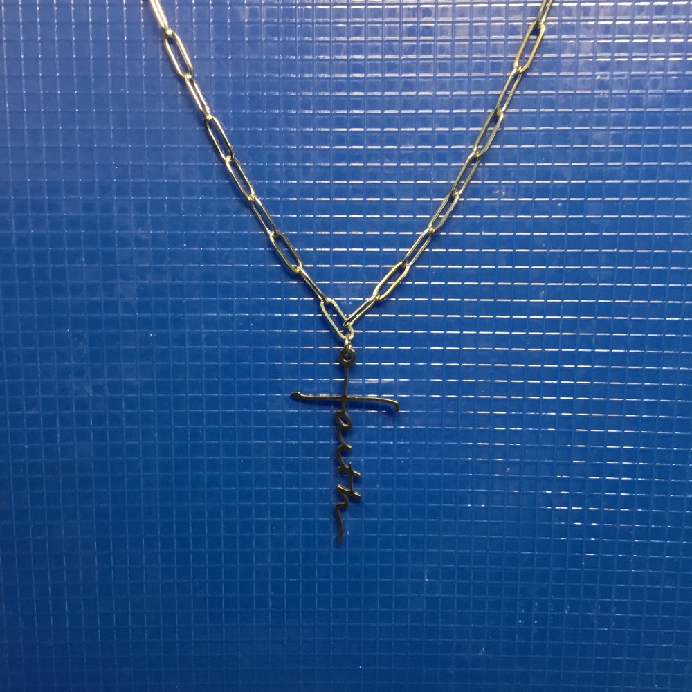 Faith chain necklace